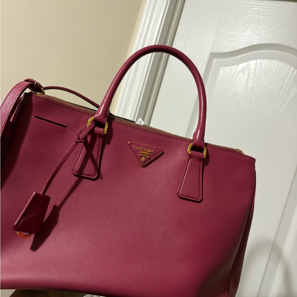 Prada Fuchsia Leather Satchel - Picture 12 of 13
